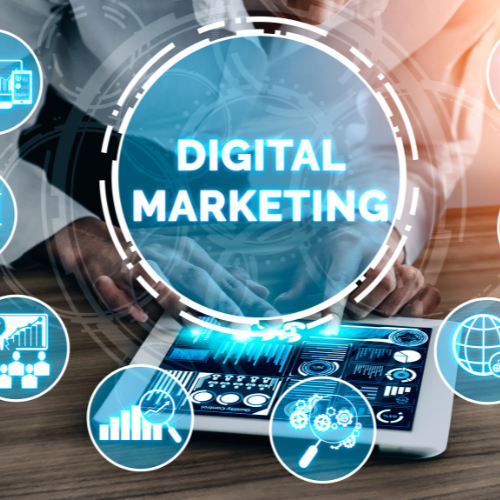 A visual representation of digital marketing strategies effectively promoting a business in a modern, digital landscape.